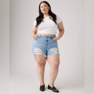 Levi’s 501 Distressed Denim Shorts size 18W